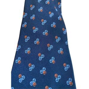 Valentino Cravatte men’s vintage blue, 100% silk luxury Tie Italy, 57
